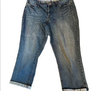 Vintage America Blues Denim Capris, Size 12
